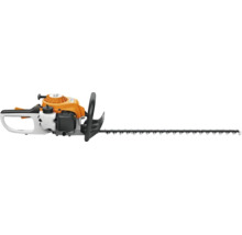 Trimmer pentru gard viu pe benzină Stihl cu lamă lungă.