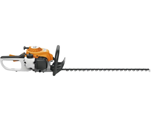 Trimmer pentru gard viu pe benzină Stihl cu lamă lungă.