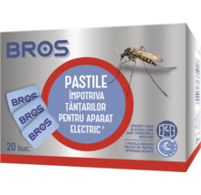 Pastile BROS împotriva țânțarilor pentru aparat electric, 20 bucăți.