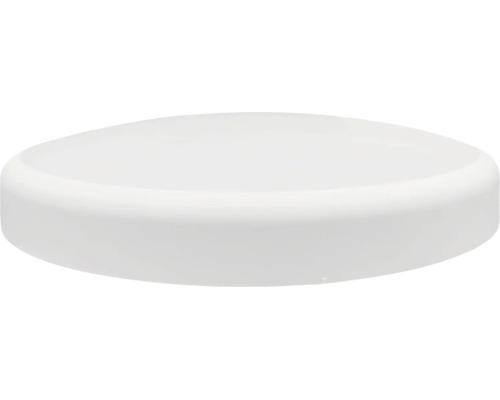 Capac rotund alb pentru plafoniere din plastic.