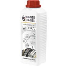 Könner și Söhnen ulei de transmisie Ultra Performance SAE 80W-90, API GL-5, 1 litru, flacon alb pentru autoturisme, motociclete și utilaje de grădină.