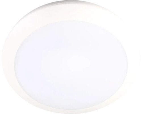 Plafonieră LED rotundă albă cu design plat.