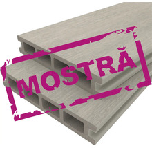 Placă de terasă din lemn compozit cu profil alveolar, mostră.
