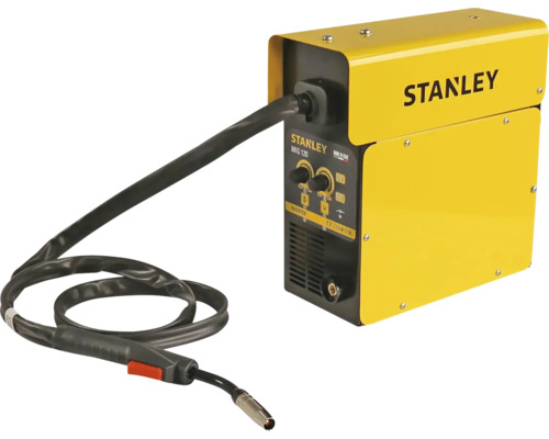 Aparat de sudat Stanley MIG 120 Inverter cu pistolet de sudare și cablu.