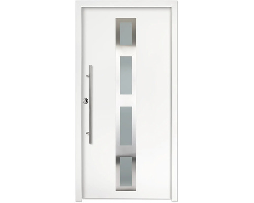 Ușă exterior aluminiu/oțel ARON Fortis 2500 alb trafic RAL 9016 alb trafic RAL 9016 100x210 cm stânga buc
