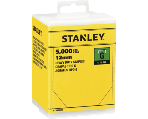 Capse Stanley tip G Heavy Duty, 12 milimetri, 5000 bucăți