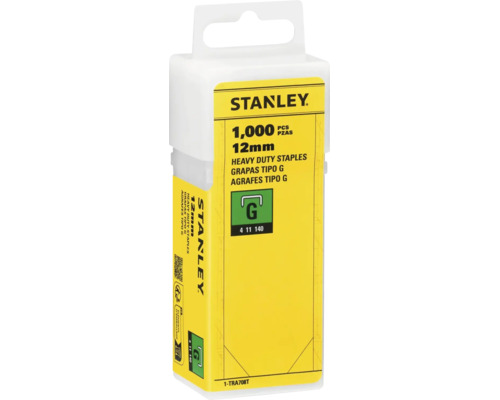 Capse Stanley tip G, 12 milimetri, 1000 bucăți.