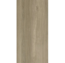 Pardoseală laminată cu aspect de stejar, textură naturală a lemnului și noduri vizibile.