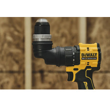 Mașină de găurit și înșurubat cu acumulator DeWALT 18 Volt XR cu accesoriu unghiular.
