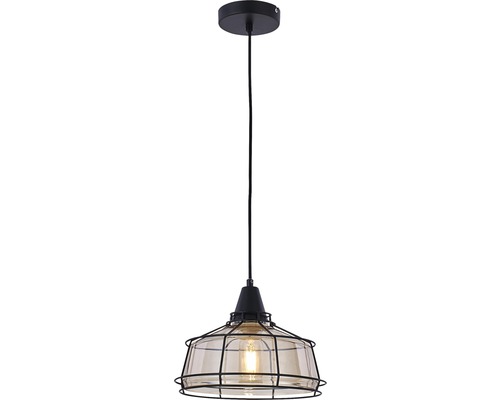 Lustr cu abajur metalic tip cușcă