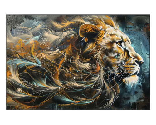 Tablou de perete leu în stil graffiti abstract