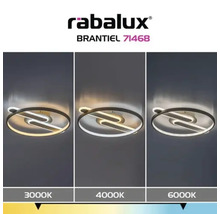 Plafonieră cu LED integrat Rabalux Brantiel 55W 400 lumeni 3000K, bej