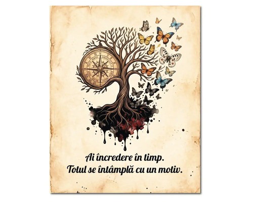 Tablou canvas The Roots of Time 35x45 cm buc