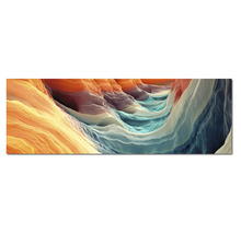 Tablou din sticlă panoramă canyon formațiune stâncoasă abstractă decor perete