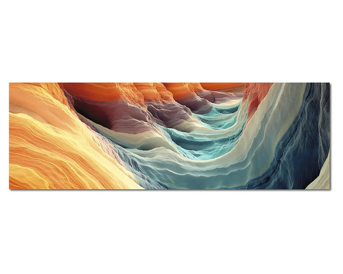 Tablou din sticlă panoramă canyon formațiune stâncoasă abstractă decor perete