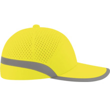 Șapcă de protecție cu inserții de ventilație și benzi reflectorizante pentru protecția capului.