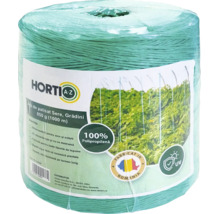 Sfoară verde de palisat HORTI A-Z pentru sere și grădini, 850 grame, 1000 metri, din 100 la sută polipropilenă, rezistentă la raze ultraviolete.