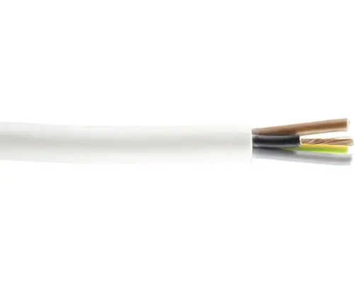 Cablu MYYM 4x1,5 mm², alb, inel 30 m
