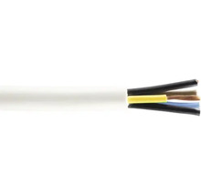 Cablu MYYM 5x1,5 mm², alb, inel 25 m
