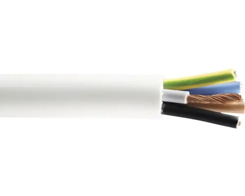 Cablu MYYM 5x4 mm², alb, inel 25 m