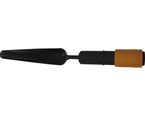 Plantator îngust din metal cu mâner ergonomic pentru grădinărit.