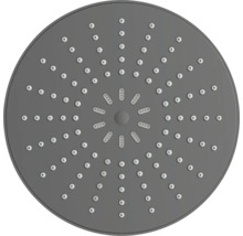 Cap de duș rotund tip ploaie cu numeroase duze de apă dispuse radial.