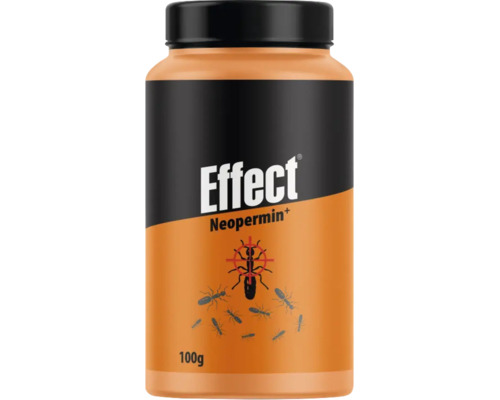 Insecticid pentru combaterea furnicilor Effect Neopermin+ în ambalaj de 100 de grame.