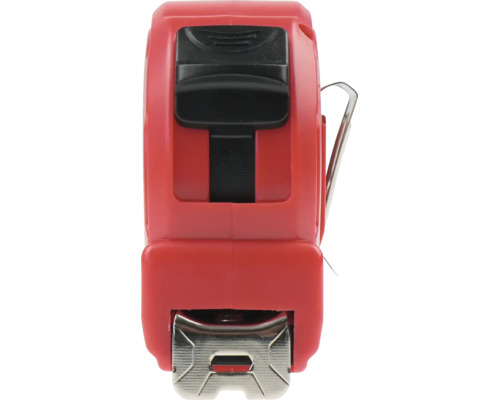 Ruletă cu buton de blocare și clemă pentru curea din plastic și metal.