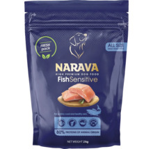 Hrană pentru câini Narava High Premium Fish Sensitive pentru câini adulți de toate taliile, 2 kilograme.