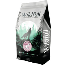 Wildfull Ultra Premium Adult somon, 12 kilograme, fără cereale, naturală, fără organisme modificate genetic, fără gluten, bogată în carne.