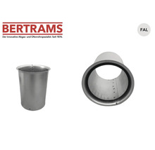 Bertrams Logo. Mufă dublă de perete din tablă de oțel aluminată la cald.