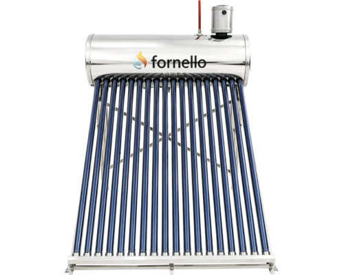 Panou solar Fornello cu colector cu tuburi vidate și rezervor din oțel inoxidabil.