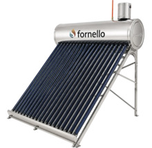 Panou solar Fornello cu tuburi vidate, rezervor de apă caldă și suport din oțel inoxidabil