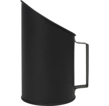 Găleată de cărbune din metal negru cu mâner lateral