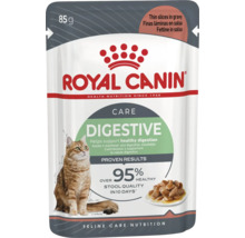Hrană umedă pentru pisici Royal Canin Digestive Care, felii subțiri în sos, plic de 85 grame.