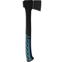 Secure cu mâner din plastic negru-albastru și cap din oțel negru.