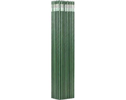 Mănunchi de tutori din metal plastifiat pentru susținerea plantelor de grădină.