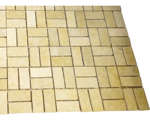 Mozaic marmură Pyramids beige 4 31x31 cm