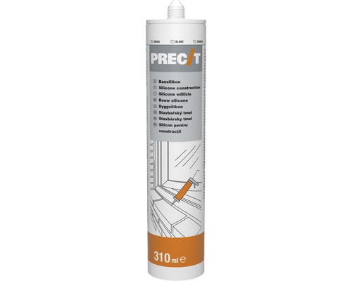 Silicon PRECIT pentru construcții 310 ml alb