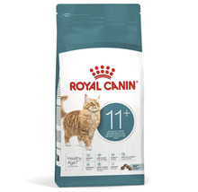 Logo Royal Canin, hrană Royal Canin pentru pisici de peste unsprezece ani pentru rinichi, blană, mobilitate și apetit.