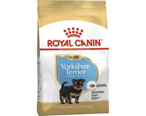 Hrană uscată Royal Canin Yorkshire Terrier Puppy pentru căței până la 10 luni pentru susținerea sistemului imunitar, a blănii și a digestiei.