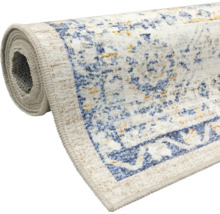 Covor cu fir scurt rulat în stil vintage cu model oriental.