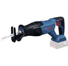 Ferăstrău sabie cu acumulator Bosch Professional 18 Volți cu motor fără perii și pânză de ferăstrău pentru metal subțire.
