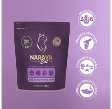 Hrană pentru pisici Narava Cat pentru pisici sterilizate, pește, 1,5 kilograme, conține omega 3 și 6, protecție articulară și ingrediente naturale.
