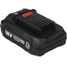 Acumulator litiu-ion negru de 18 volți cu o capacitate de 2,0 amperi-oră pentru sistemul Energy Plus.