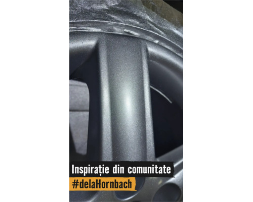 Detaliu al unei suprafețe metalice texturate, inspirație din comunitatea Hornbach.