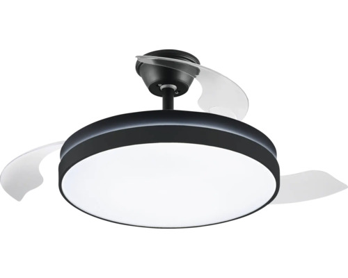 Ventilator de tavan Brilliant Calabria 32 W 4000 lumeni, CCT, cu telecomandă, negru, IP20 buc