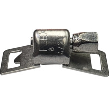 Conector metalic marcat cu FLEX 4120, format dintr-un corp central și două urechi plate cu orificii dreptunghiulare.