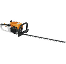 Foarfecă pentru gard viu pe benzină STIHL cu lamă lungă și mânere ergonomice pentru întreținerea grădinii.
