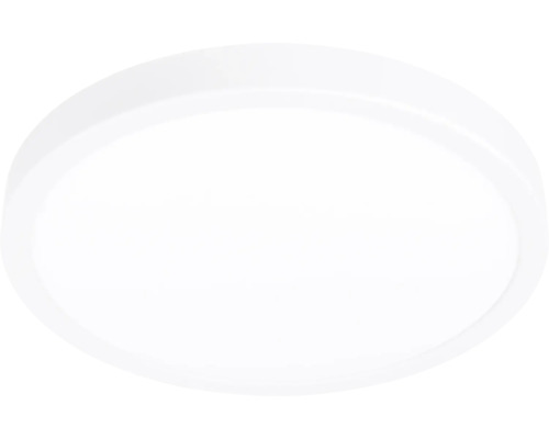 Plafonieră LED rotundă, albă, din plastic.